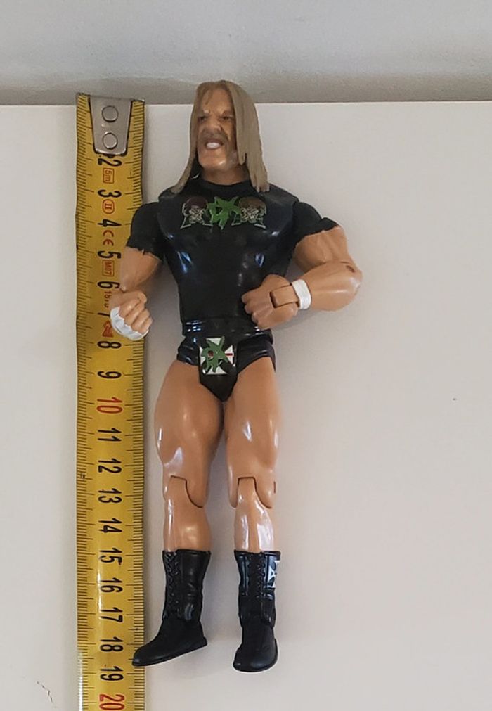 WWE Figurine de Catch Articulée de Triple H Michael Levesque Jakks Pacific 2003  Bon état 18cm env. - photo numéro 6