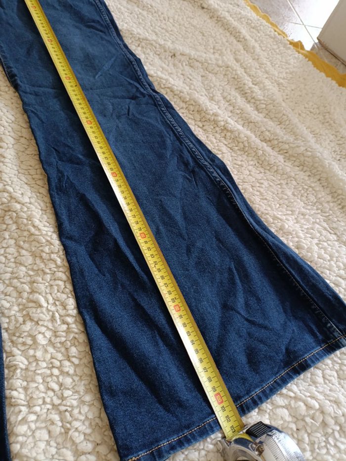 Jean flare bleu Wrangler Wanderer W27 L32 taille haute évasé vintage - photo numéro 9