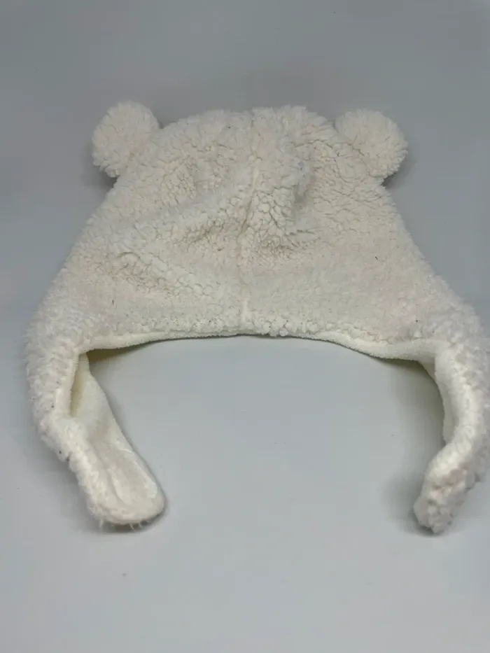 Bonnet renard blanc 18 mois. - photo numéro 3