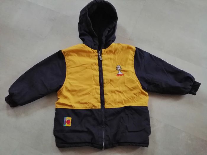 blouson marine et jaune 4 ans Snoopy