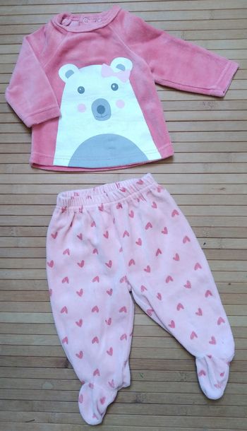 Fashion private company baby pyjama velours 3 mois