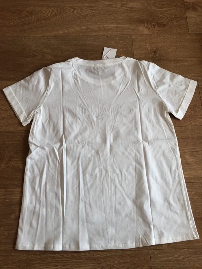 T shirt blanc brodé CHANCE - photo numéro 5