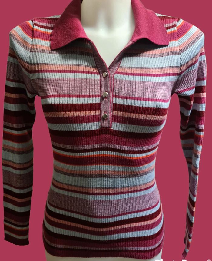 Sweat à rayures Damart - photo numéro 2