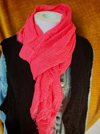 Écharpe  - Rose Corail