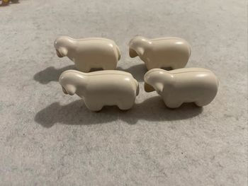 Playmobil 4 Moutons Blanc Animaux Ferme