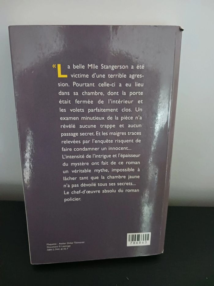 Roman Le mystère de la chambre jaune - photo numéro 2