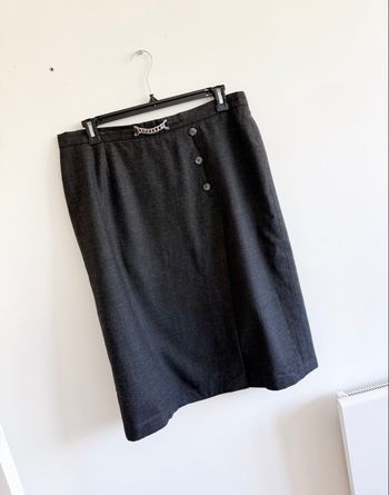 Jupe longueur genou grise Marcelle Griffon taille 44 XXL - comme neuf 