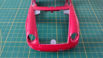 Carcasse carrosserie pièce détachée miniature Bburago burago Porsche 911 Carrera 1993 rouge 1/18 1/1