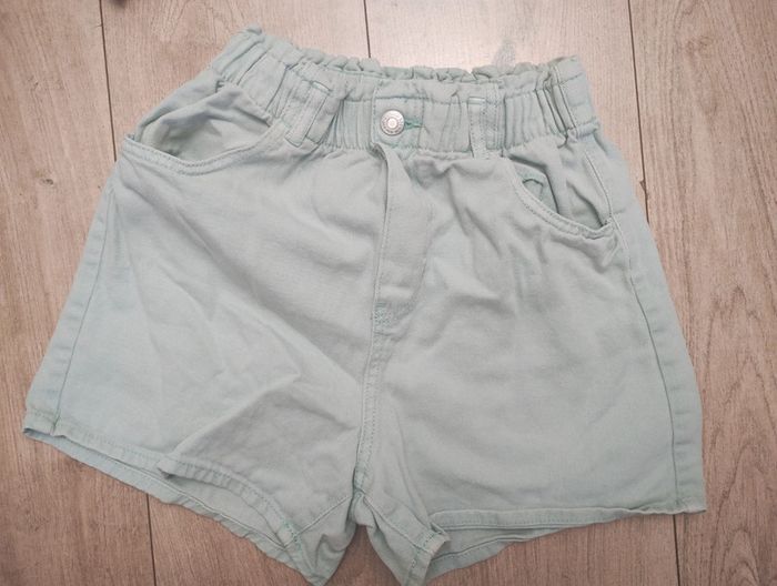 Short vert pâle taille élastique h&M