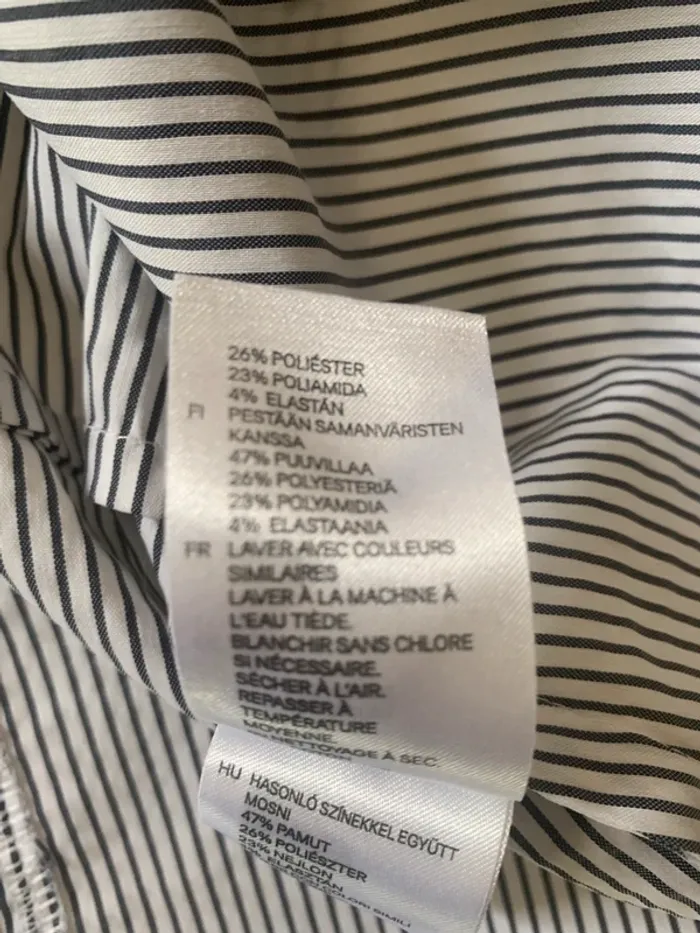 Chemise H&M rayé taille 42 manches 3/4 - photo numéro 8