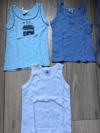 Lot maillot de corps petit bateau