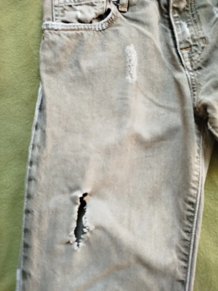 Jean effet usé - photo numéro 4