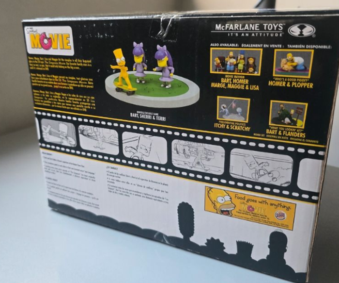 Figurine set Simpsons McFarlane Doodle Double dare Bart Sherry & Terry - photo numéro 4