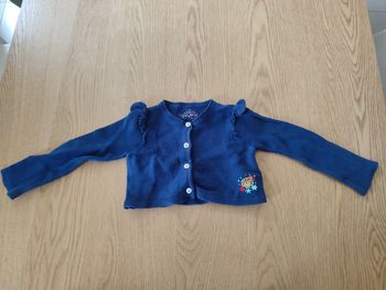 Gilet sergent major fille 2 ans bleu