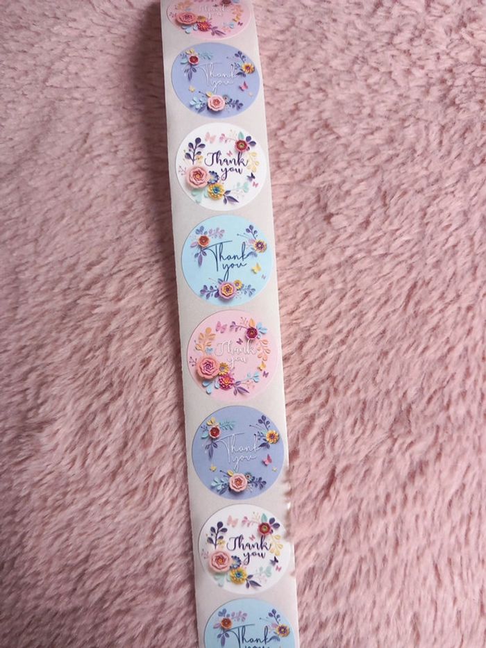 24 autocollants thank you - photo numéro 3