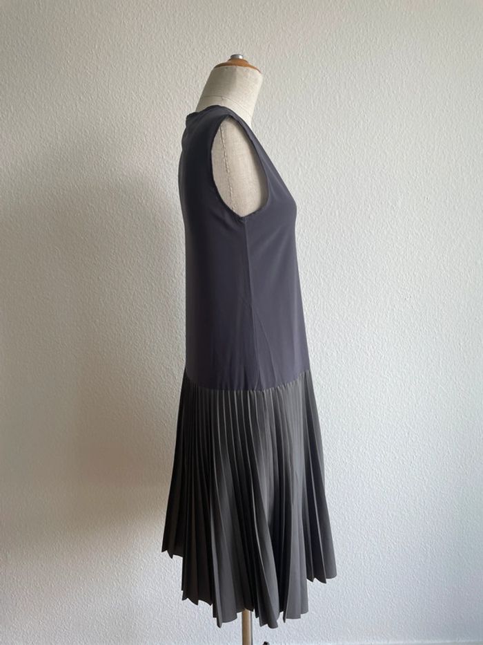 Robe grise bimatière Fabiana Filippi - photo numéro 3