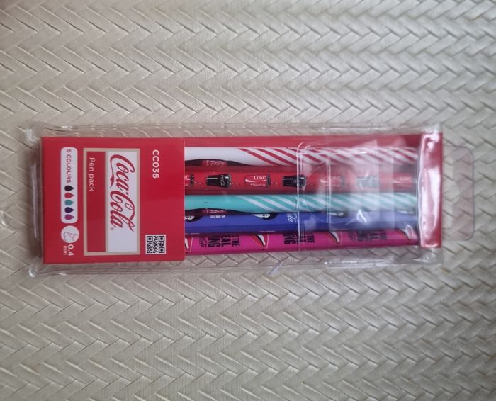 Lot 4 stylos coca-cola - photo numéro 2