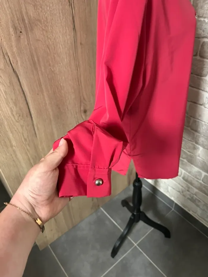Chemisier rouge vintage taille 44 - photo numéro 3