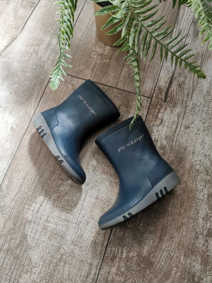 🌸Bottes de pluie taille 23 bleu marine Dunlop - photo numéro 6