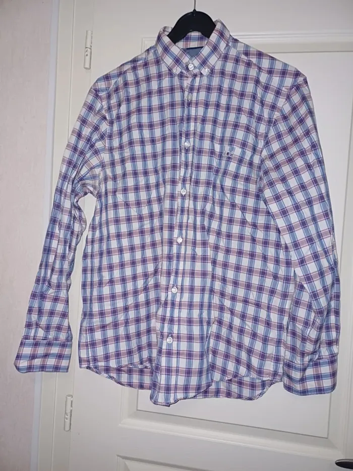 Chemise à carreaux Serge Blanco