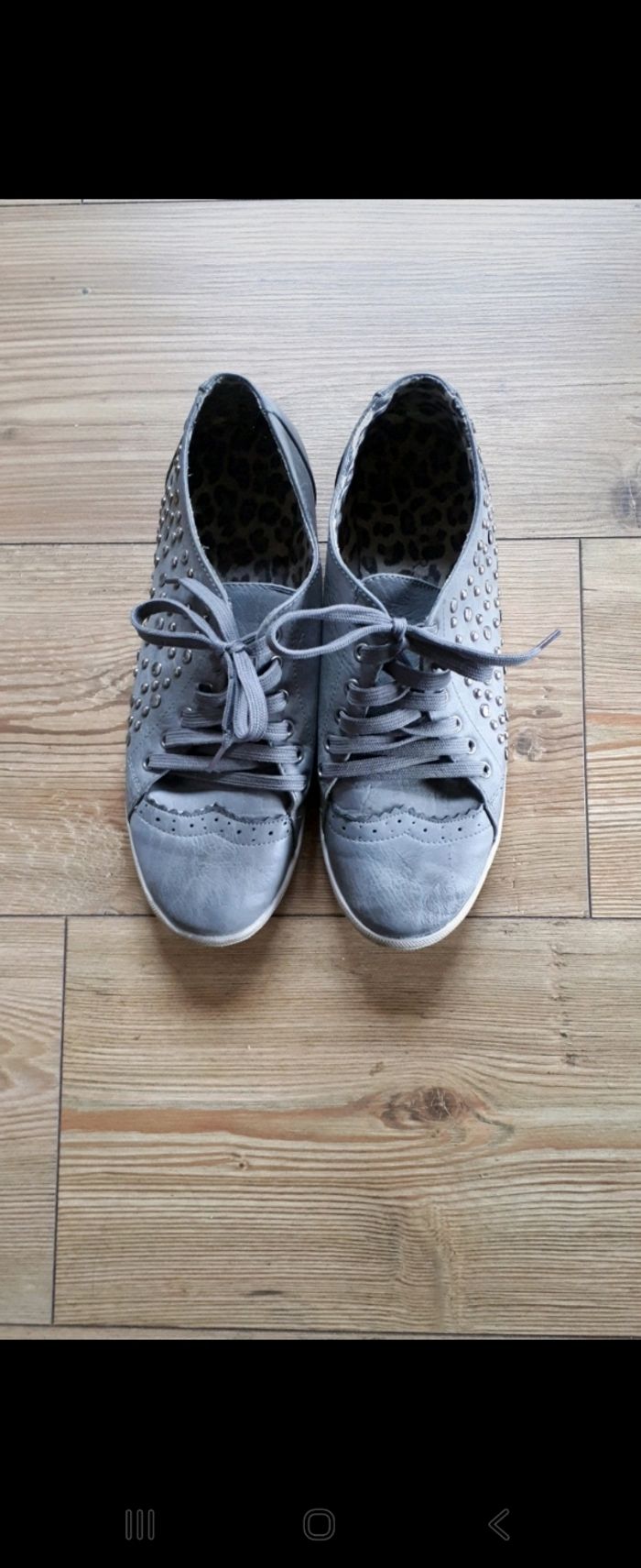 Baskets grises femme/fille