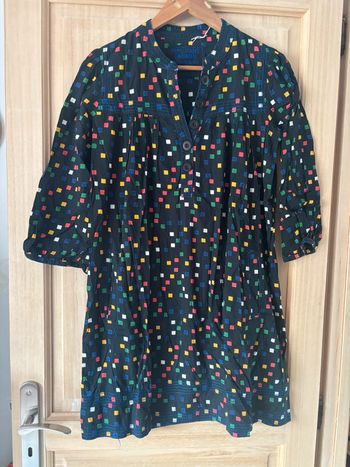 Robe noire et carreaux multicolore Pépé Jeans taille L
