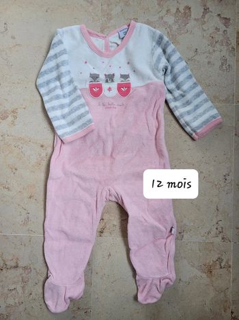 Pyjama velours (12 mois)