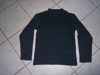 Tee-shirt ML bleu marine OKAIDI 12 ans