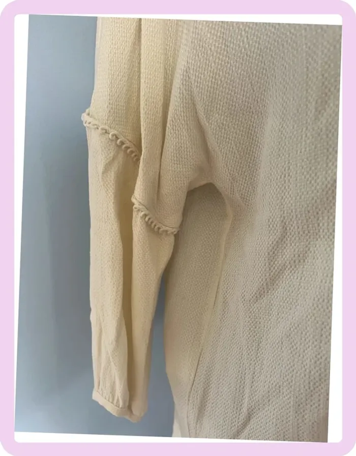 Blouse crème Comptoir des Cotonniers – Taille 3 – 100 % Viscose - photo numéro 3