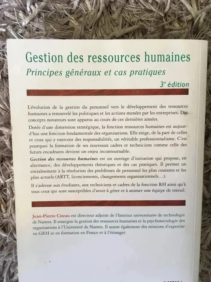 📚 Gestion des ressources humaines : Principes généraux et cas pratiques (3ᵉ édition) - photo numéro 3