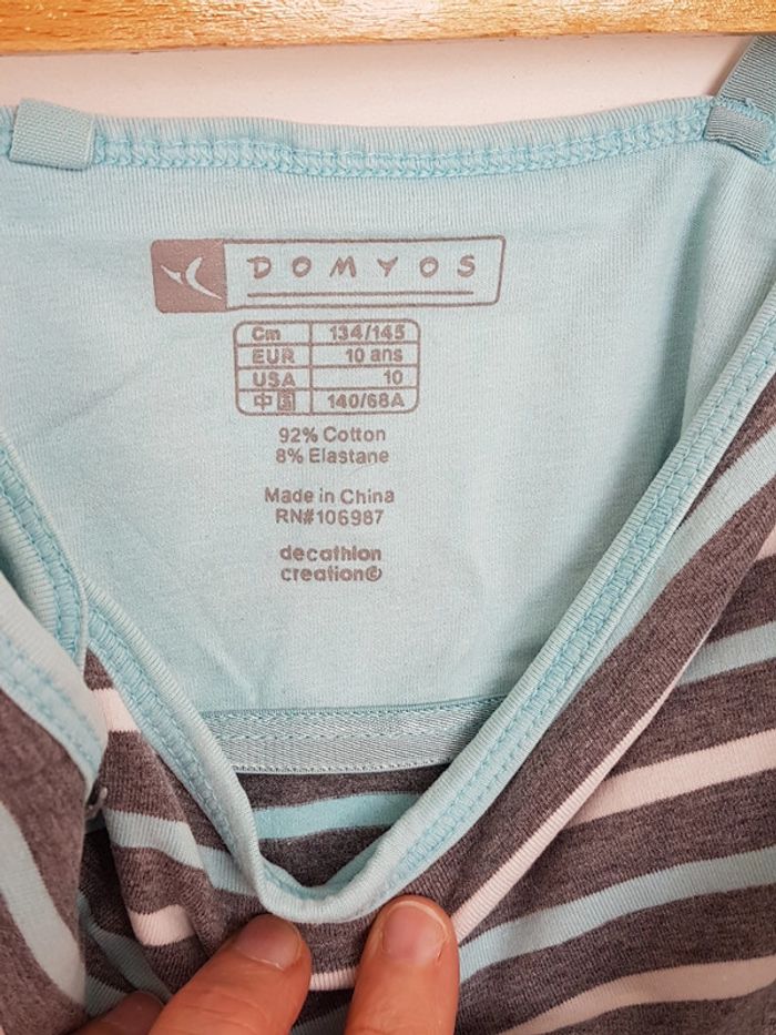 Débardeur à rayures avec brasserie intégrée - photo numéro 3