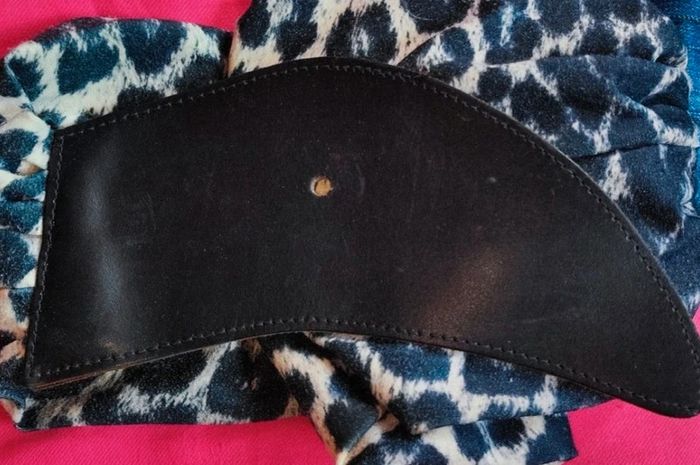 💎grosse ceinture cuir noir et doré vintage rare créateur 80s luxe créateur boucle tigre léopard - photo numéro 6