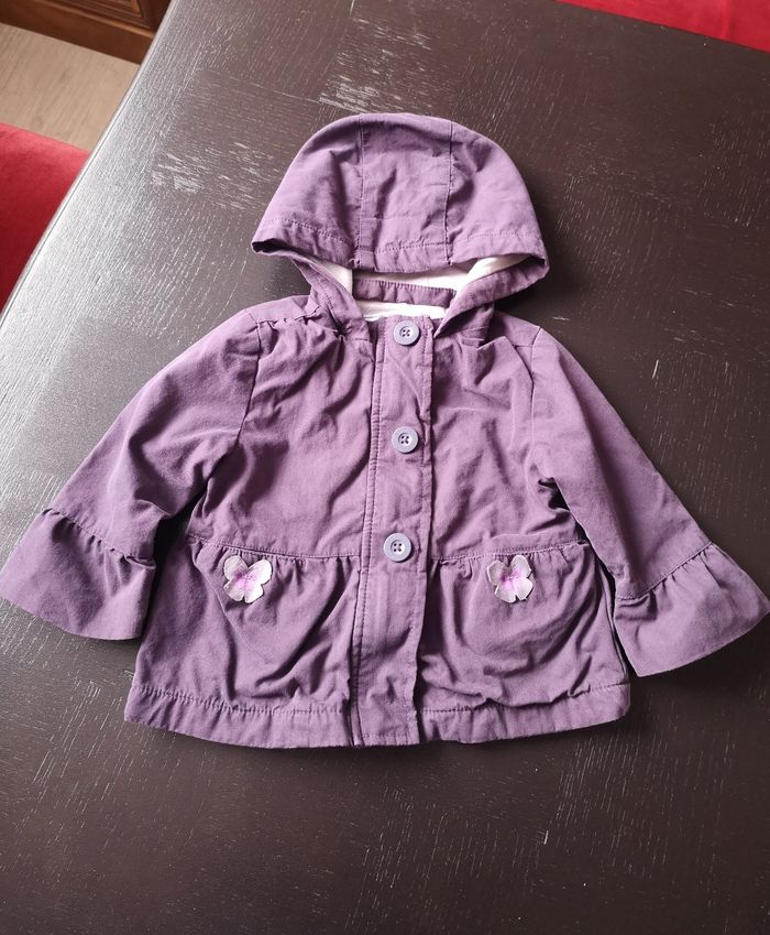 Veste à capuche violette