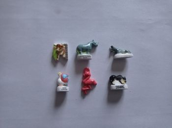 Lot de 6 fèves - thème "animaux"