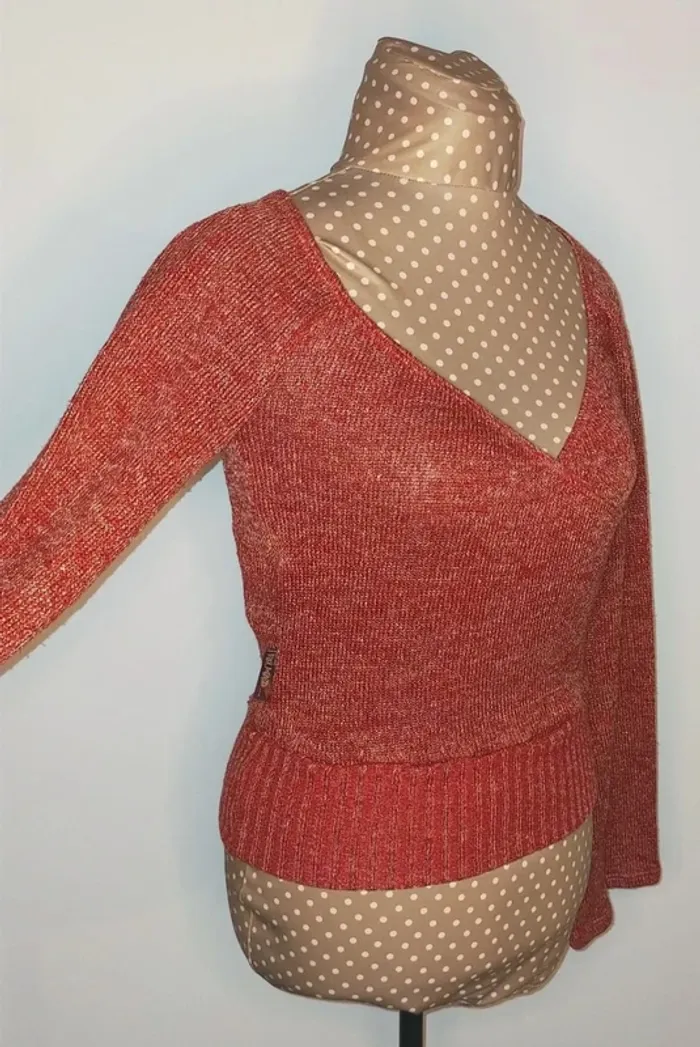Pull rouge femme, Please, taille S - photo numéro 7