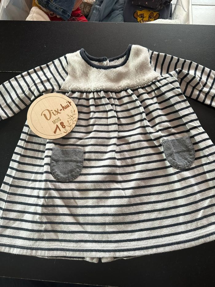 Robe marinière petit bateau 18 mois