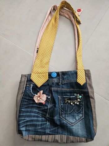 Sac à main bandoulière / besace fait main