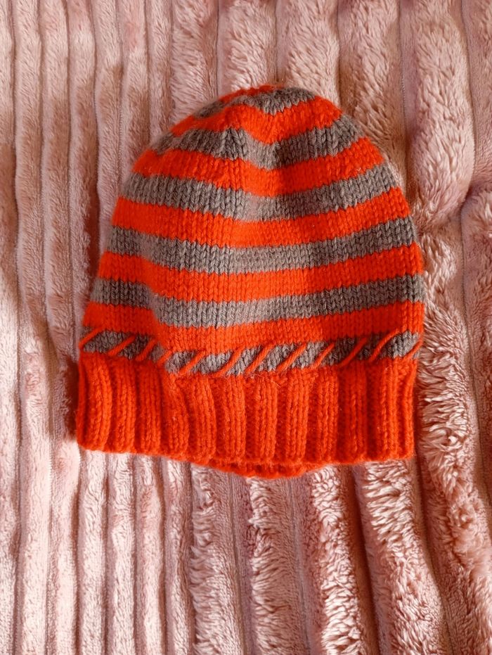 Bonnet bébé tricoté main