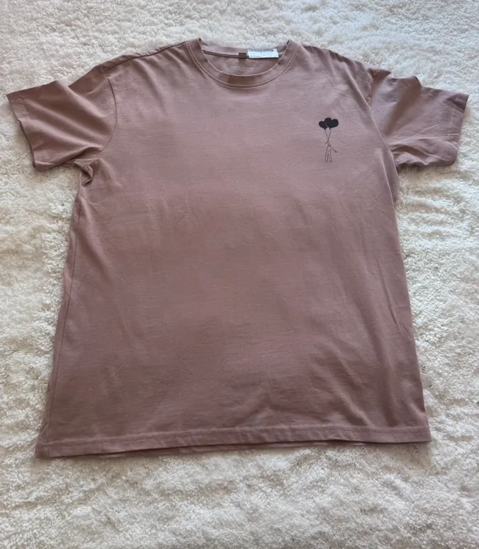 T-shirt rose Merchcode Love in the Air – Taille M – Unisexe - Neuf - photo numéro 3