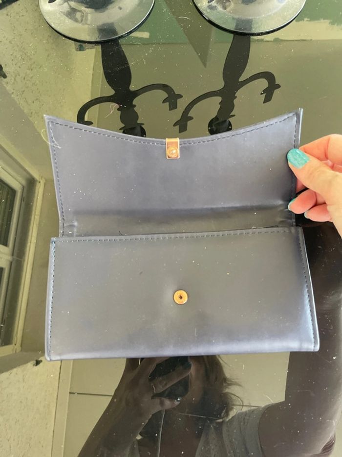 Portefeuille bleu - photo numéro 3