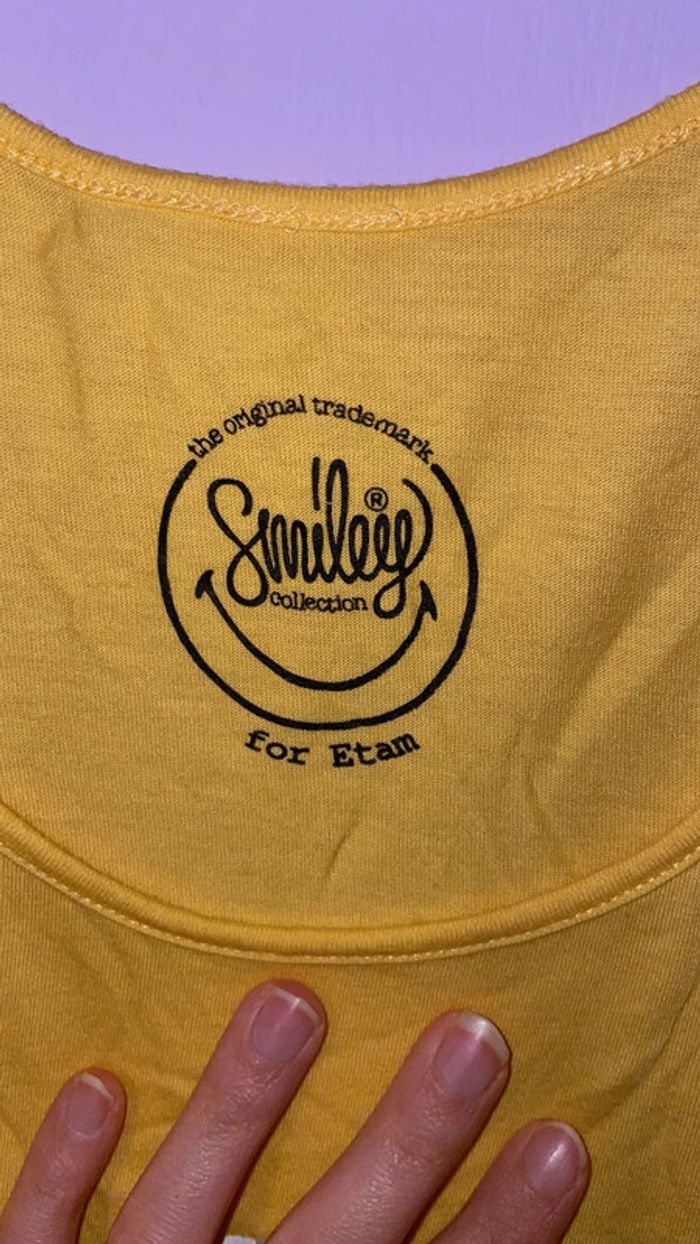 Haut de pyjama débardeur Etam Smiley Taille 36 - photo numéro 3