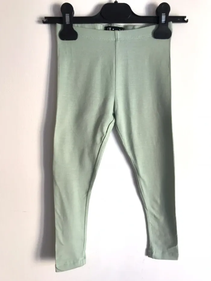 Legging 3/4 ans fille vert clair neuf