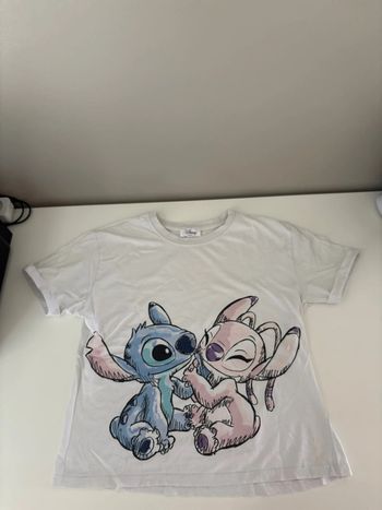 T shirt Stitch et Angel manche courte fille - taille XXS - Disney -