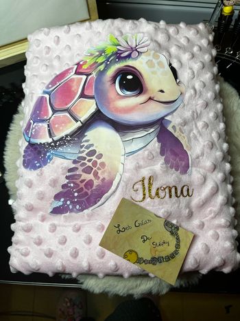Couverture personnalisée tortue