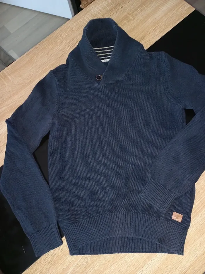 Pull bleu marine S - photo numéro 4
