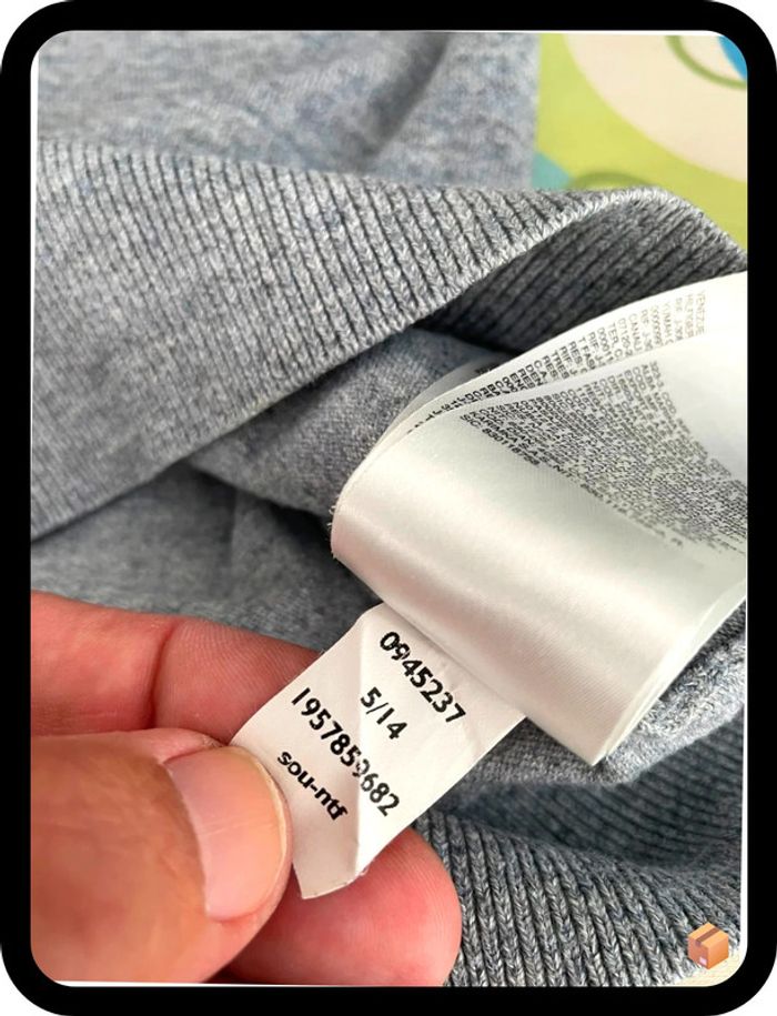 Pull Hilfiger Denim – Taille S – Gris – Col V – Homme - photo numéro 6