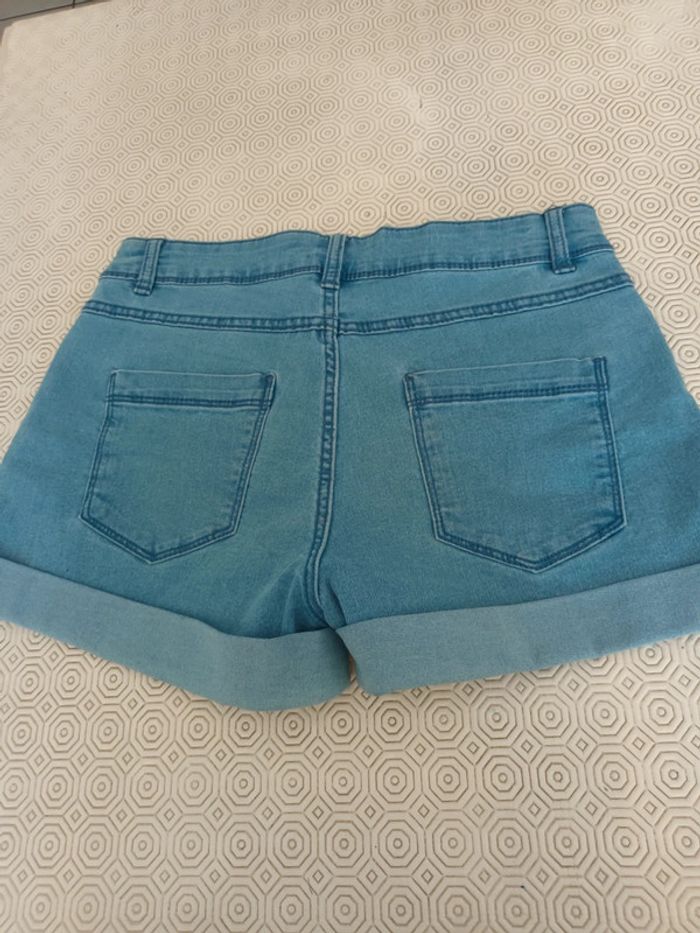 Short Tissaia taille 38 bleu - photo numéro 3