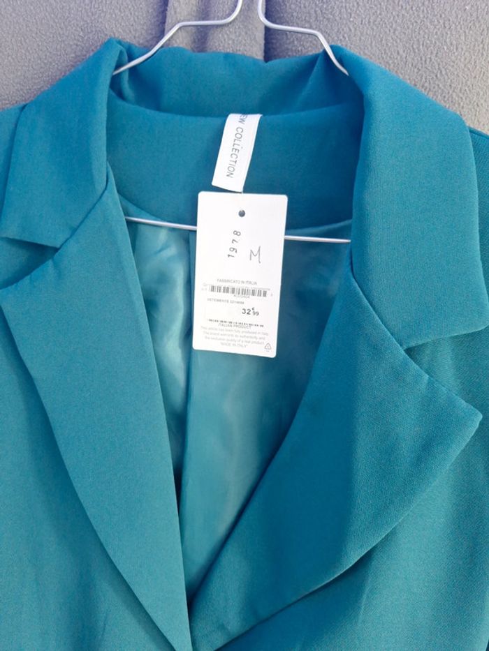 Chemisier bleu/vert Taille M Belle copine - photo numéro 2