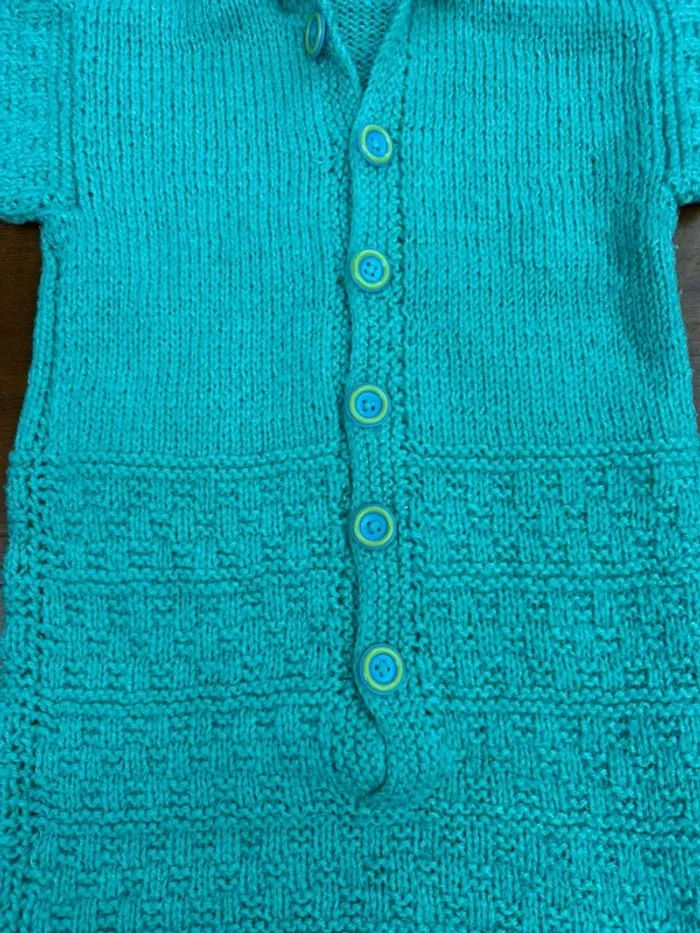 Gigoteuse en laine vert - photo numéro 6