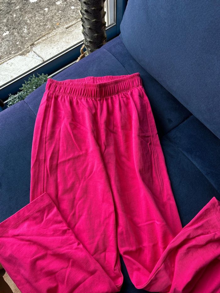 Pantalon droit rose